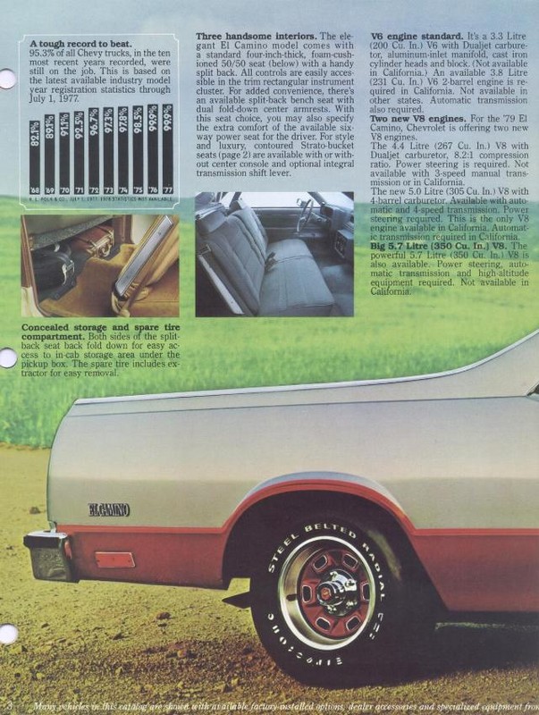 1979 Chevrolet El Camino Brochure Page 5